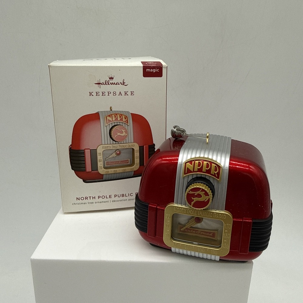 Hallmark 2019 'North Pole Public Radio' Christmas Ornament (No Batteries)